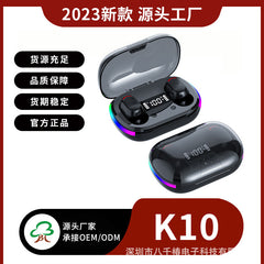 K10 Bluetooth Earphones with RGB Dynamic Lighting
