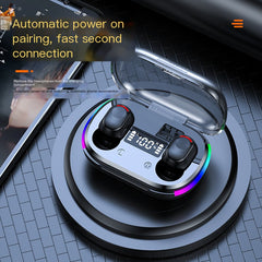 K10 Bluetooth Earphones with RGB Dynamic Lighting