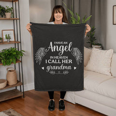 I Have an Angel in Heaven, I Call him Dad "Don Tino"  Coral Fleece Blanket
