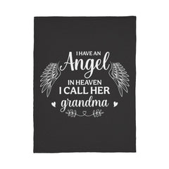 I Have an Angel in Heaven, I Call him Dad "Don Tino"  Coral Fleece Blanket