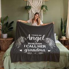 I Have an Angel in Heaven, I Call him Dad "Don Tino"  Coral Fleece Blanket